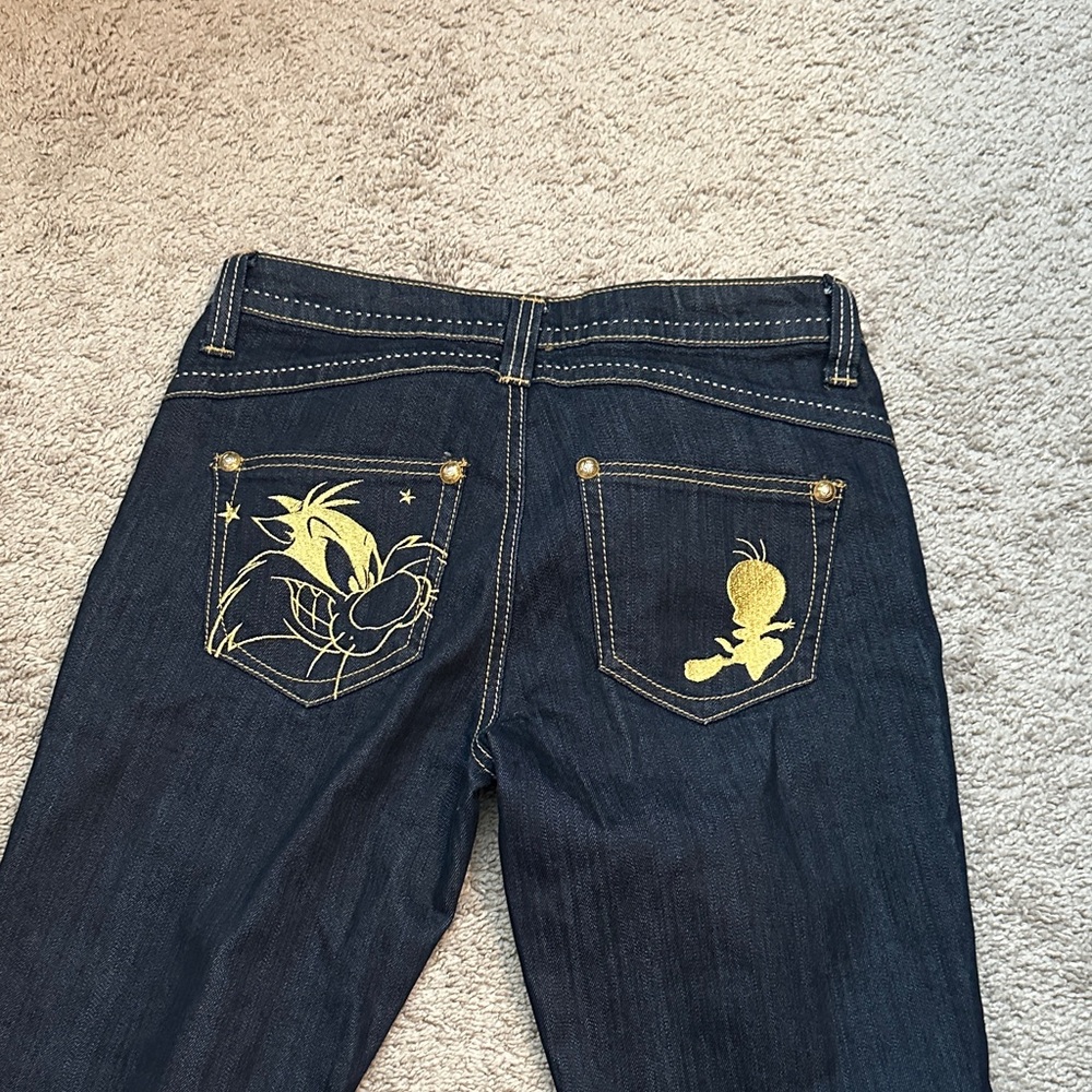 Women's Dark Blue Vintage Straight leg Jeans